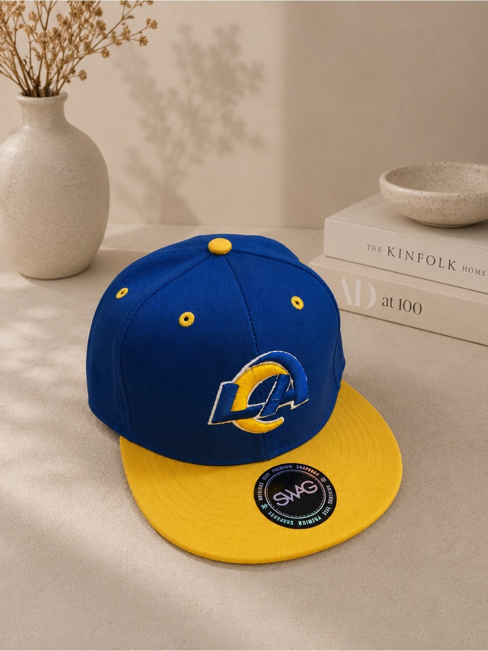 La Galaxy Two-Tone Blue and Yellow Snapback Cap
